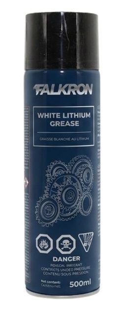 FALKRON White Lithium Grease F145, 500 ml aerosol can